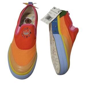 Adidas Nizza Slip On Pride Love Unites Rainbow Sneakers Shoes New 8 M  New
